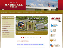Tablet Screenshot of marshalltexas.net